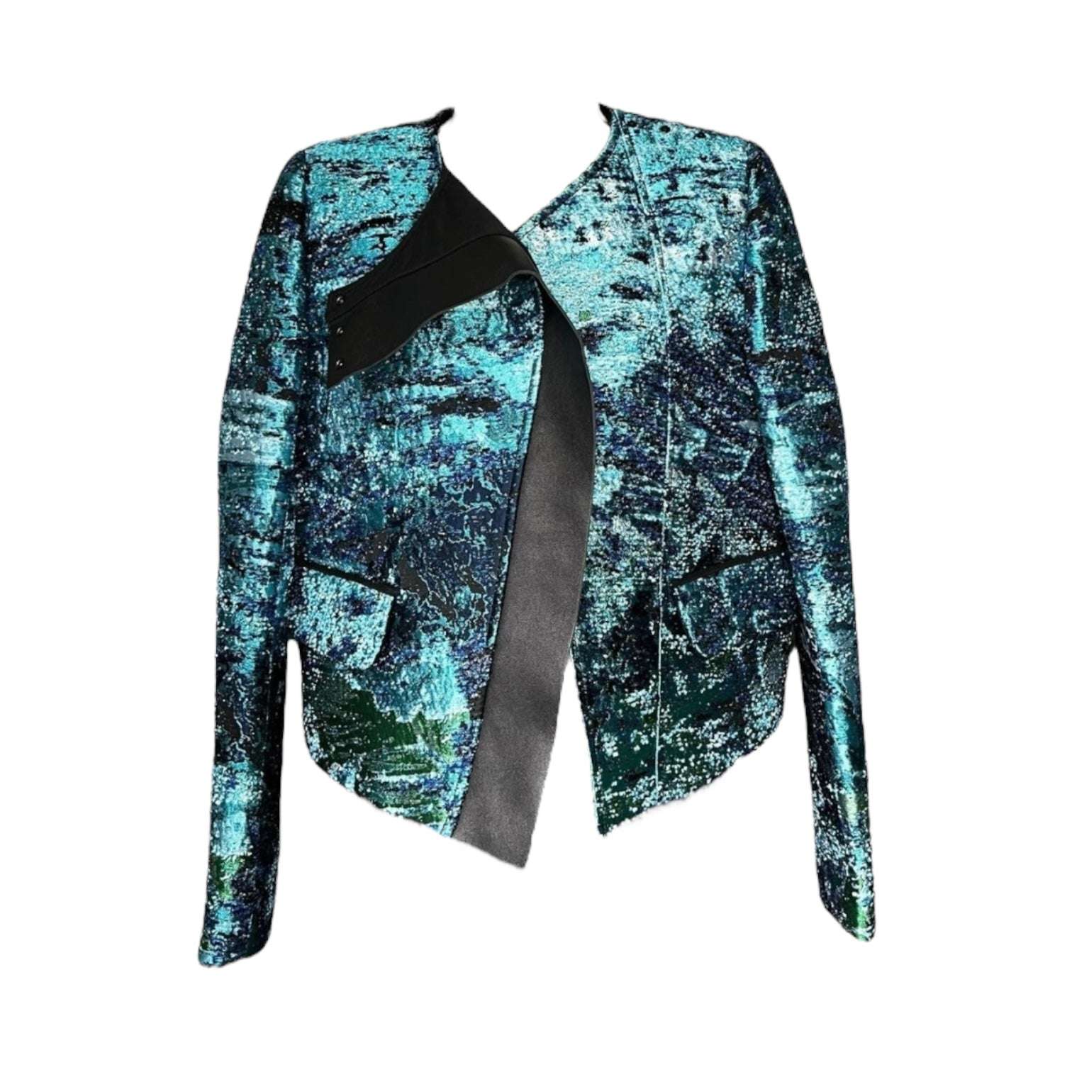 Proenza Schouler Tweed & Leather Cropped Boxy Jacket – US 0 – pre-loved