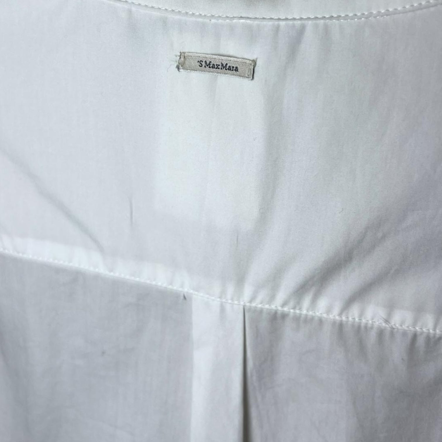 Max Mara Eritrea Cotton Poplin Tunic Button Shirt – UK10