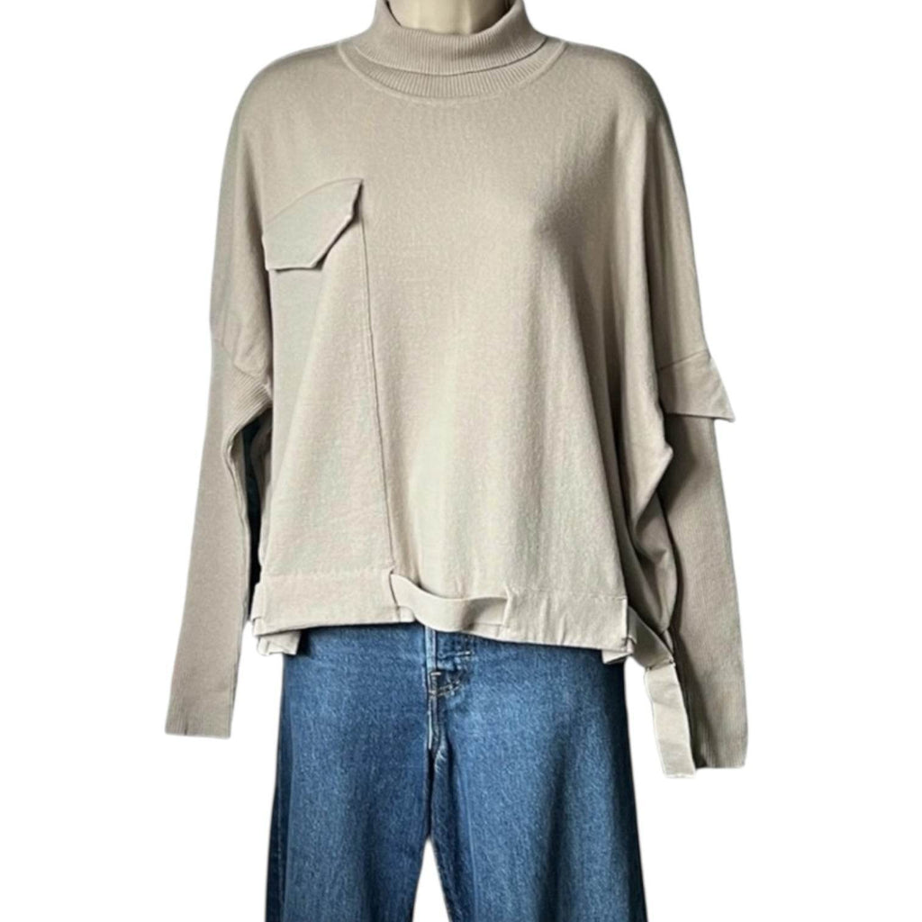 Annette Görtz Wool Roll Neck Oversized Jumper – Knit, Size M – pre-loved