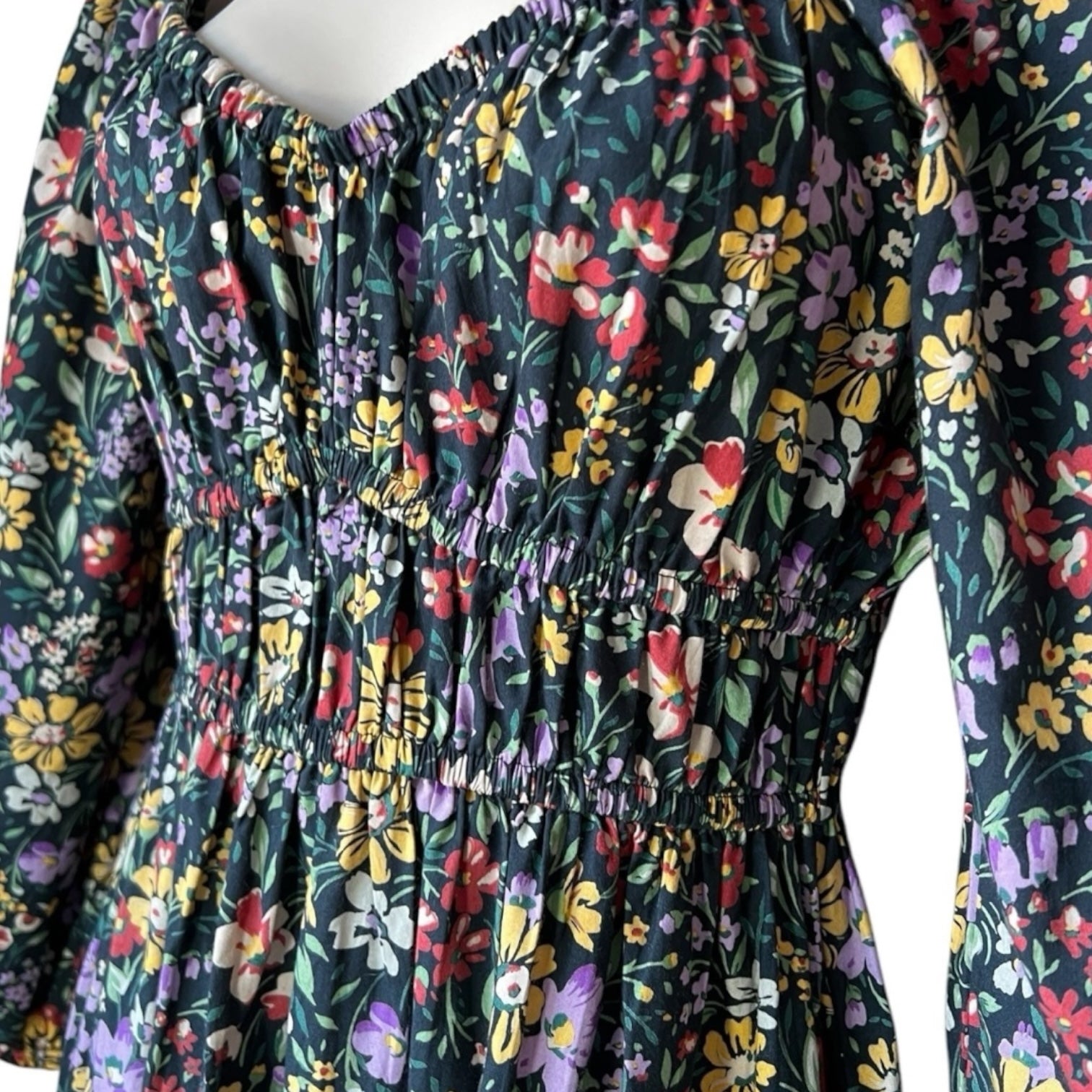 Pink City Prints Prairie Tiered Sweetheart Midi Dress – Cotton, XS