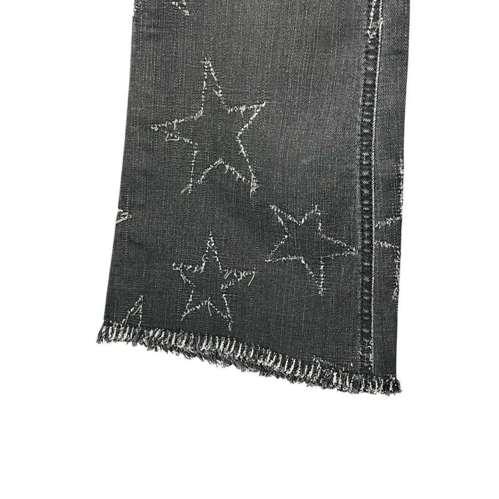 Stella McCartney Faded Black Star Bootcut Crop Jeans – 30