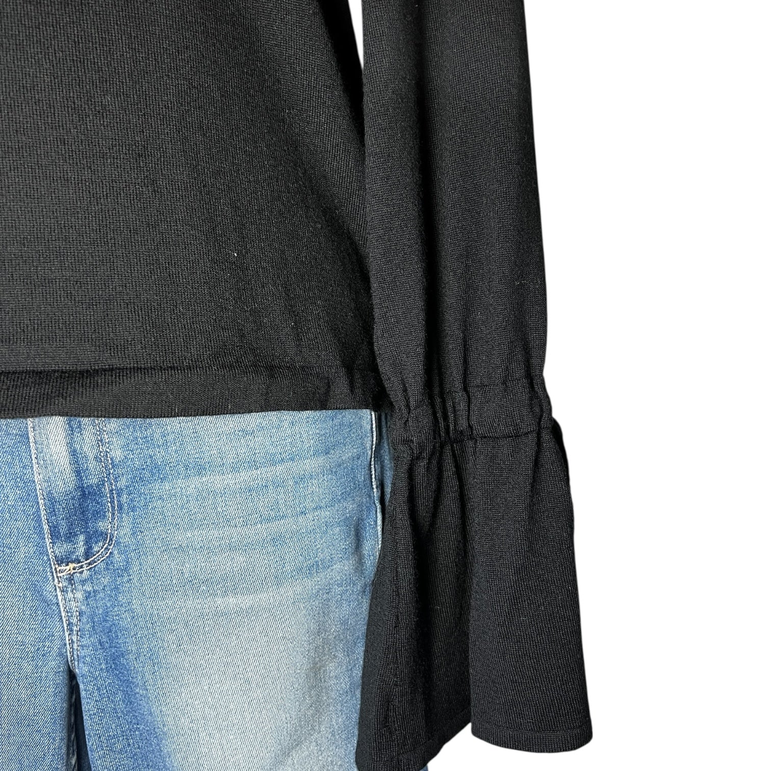 P.A.R.O.S.H. Flare Sleeve Wool Sweater – Tie Detail, Size S