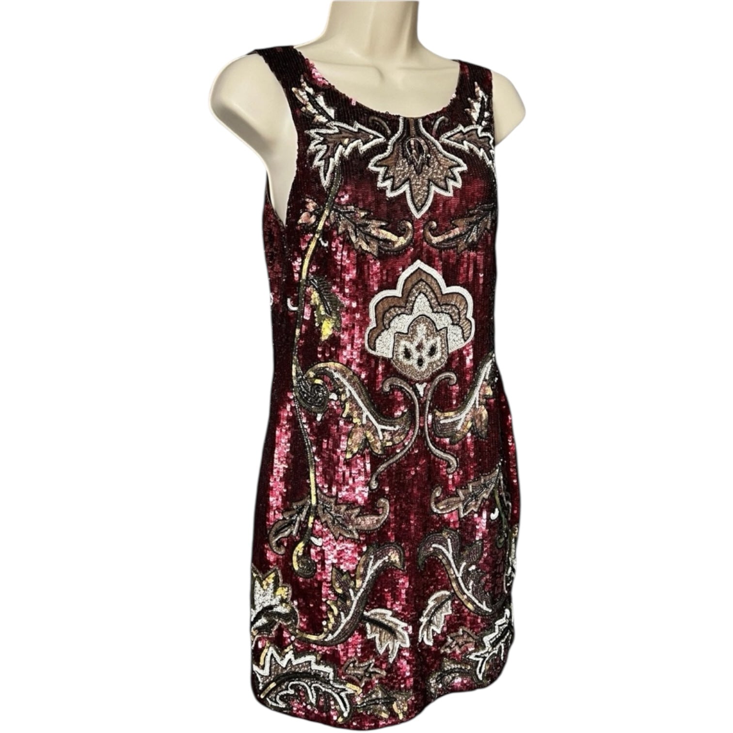 Needle & Thread Sheath Mini Dress – Gilded, UK10 – pre-loved