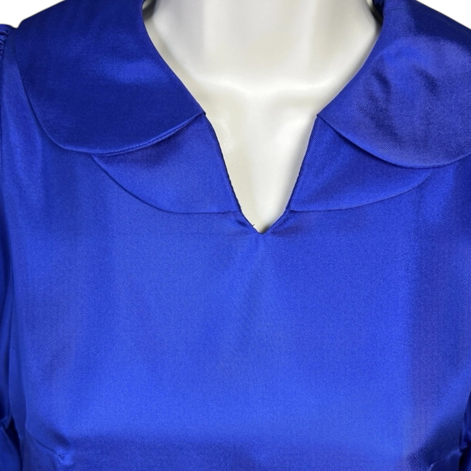 Lisou Ines Silk Blouse – Peter Pan Collar, UK6