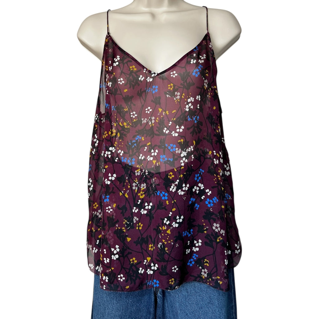 Dorothee Schumacher Floral Silk Camisole Top - Shee, sz 4 (UK12)