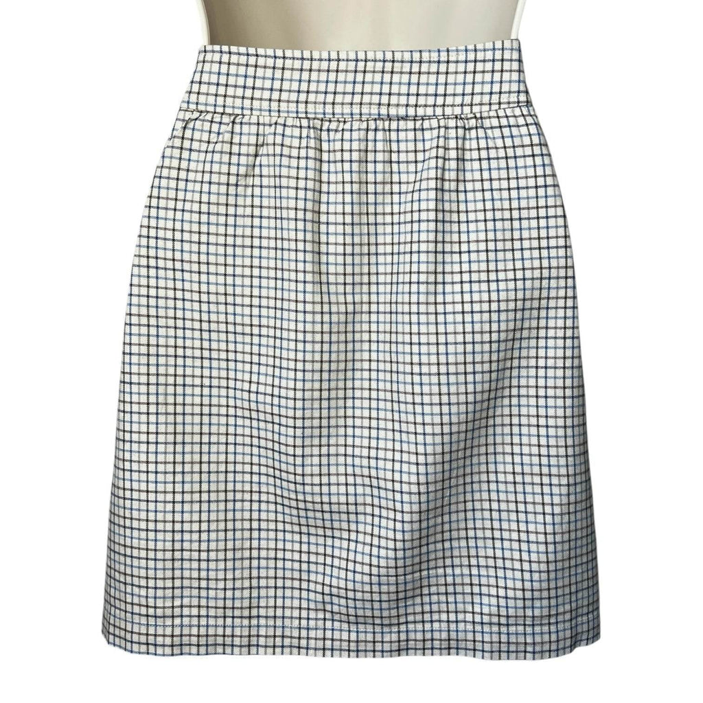 A.P.C. Checked Mini Skirt – Bow Detail, Retro Preppy Academia Style, EU 40 – pre-loved
