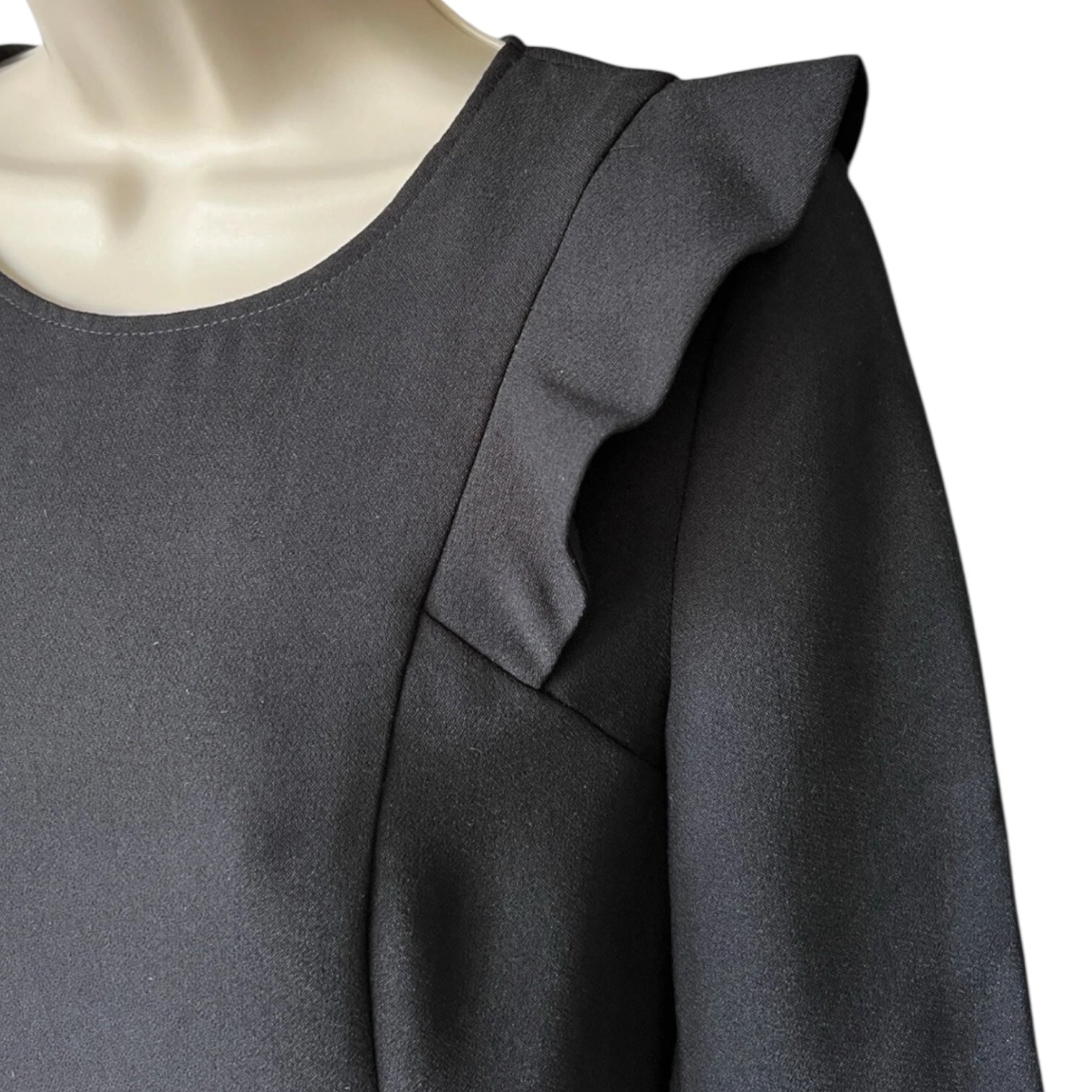 MaxMara Max&Co Crepe Mini Dress – Ruffle, Shift, UK8