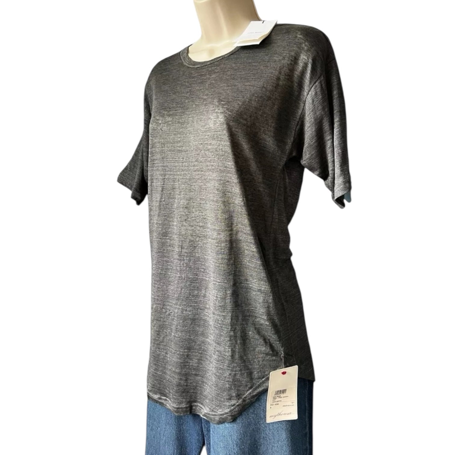 Isabel Marant Slub Linen T-Shirt – Longline, Size S – pre-loved