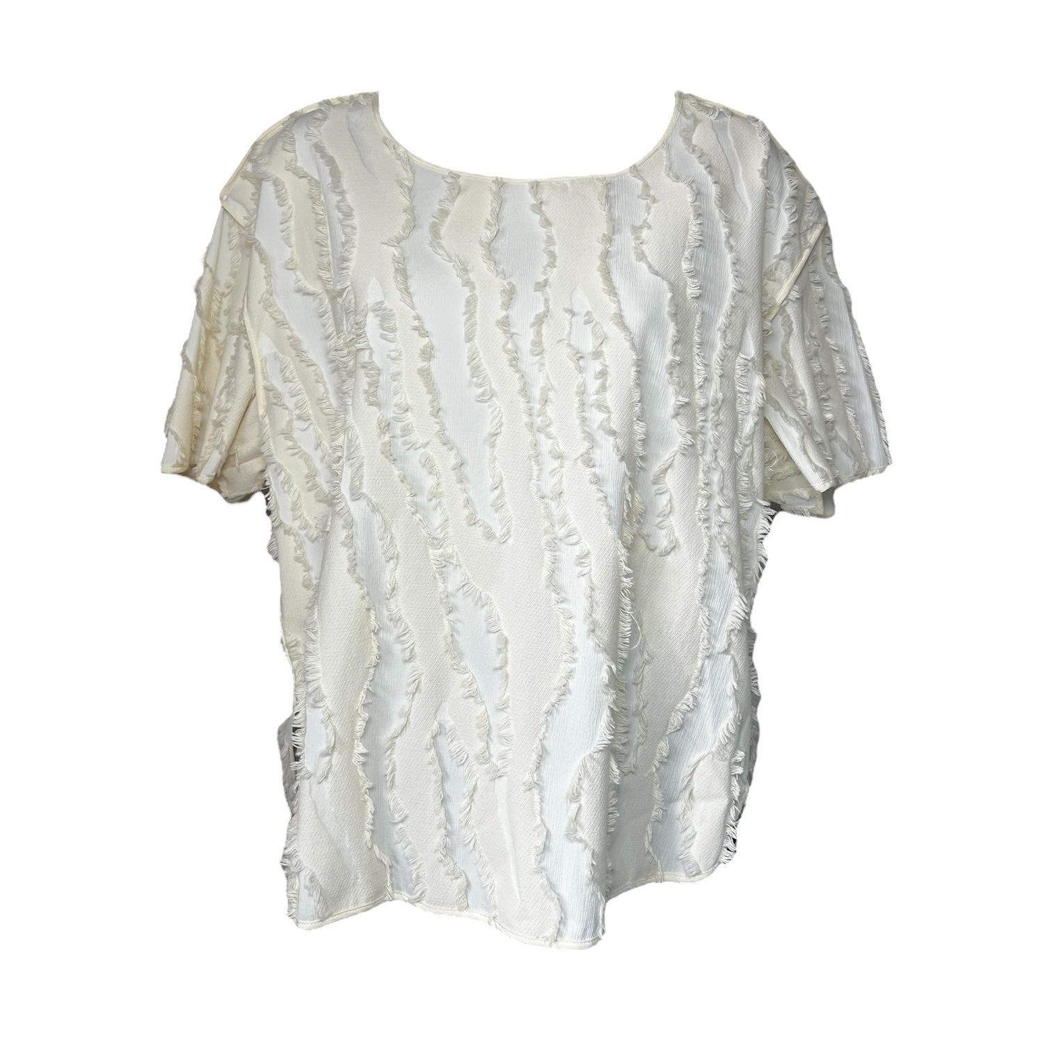 By Malene Birger Silk-Blend Fringe Top – Textured, EU40 / UK12