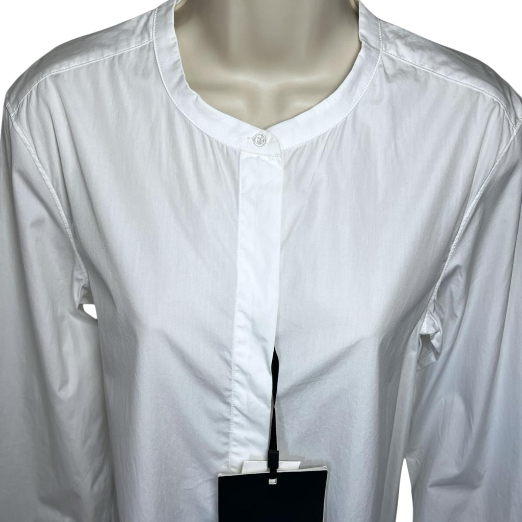 Max Mara Eritrea Cotton Poplin Tunic Button Shirt – UK10