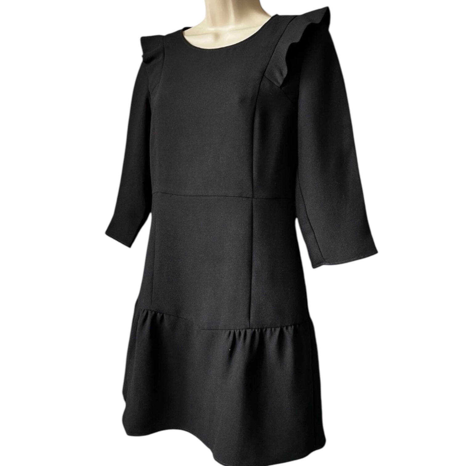 MaxMara Max&Co Crepe Mini Dress – Ruffle, Shift, UK8