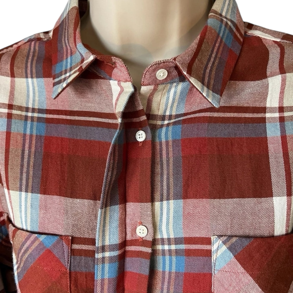 Chloé Stora Flannel Plaid Cropped Shirt – FR36 / UK8