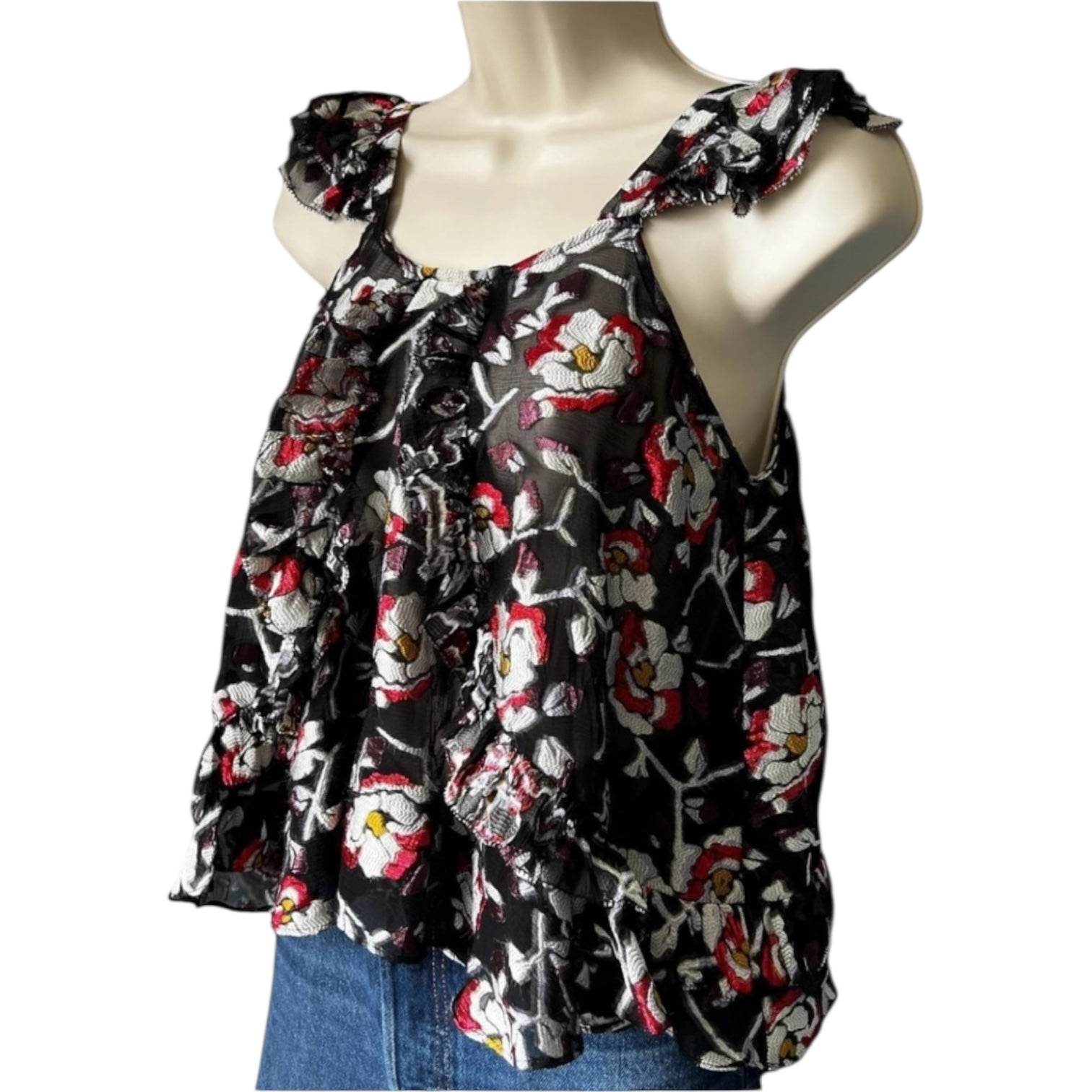 Isabel Marant “Piety” Silk Top – Black, FR36 – pre-loved