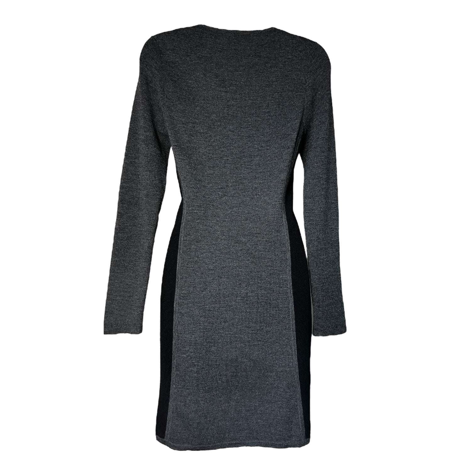 Theory Wool Knit Mini Dress – Long Sleeve, Size L – pre-loved