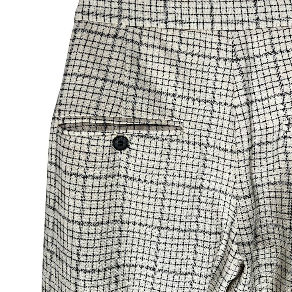 Isabel Marant Cotton Cropped Straight-Leg Trousers - Check, FR36