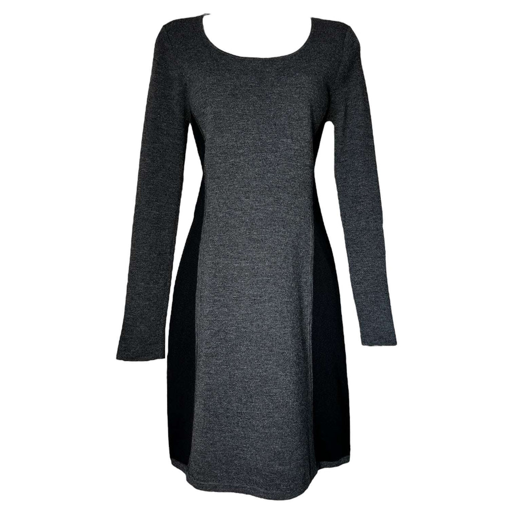 Theory Wool Knit Mini Dress – Long Sleeve, Size L – pre-loved