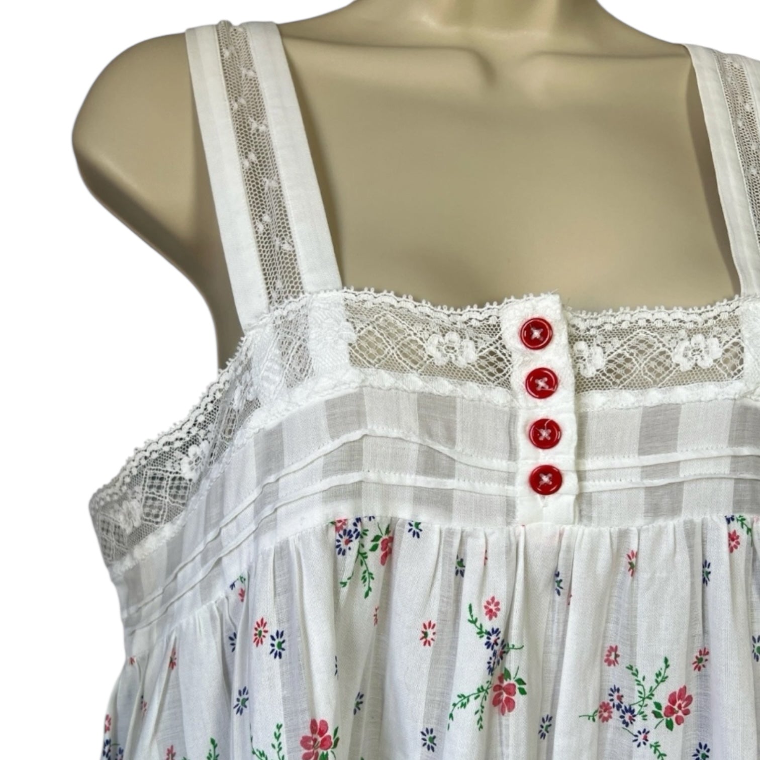 HIGH Use by Claire Campbell Floral Lace Cotton Top - IT42 (UK10)