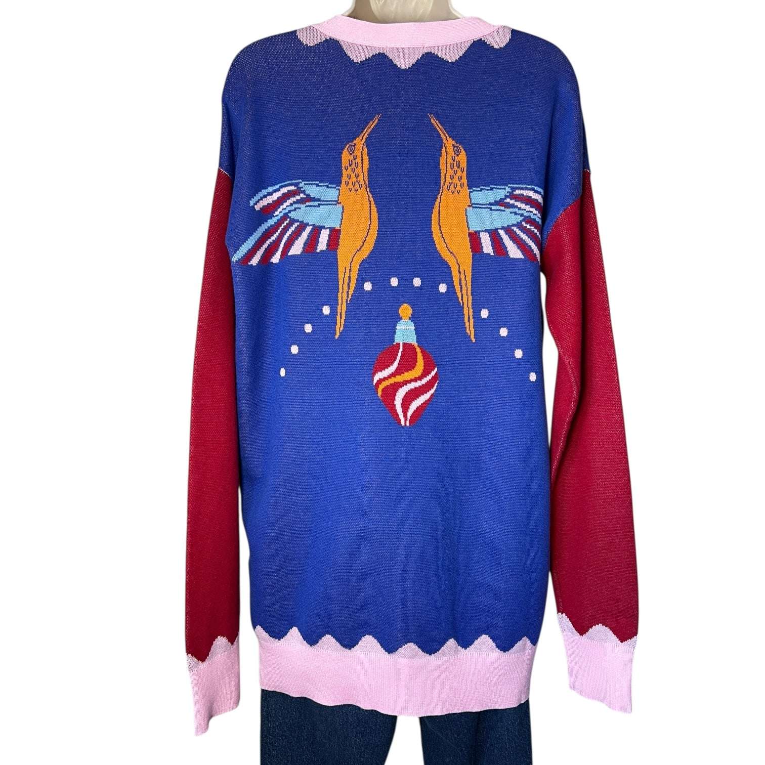 Paolita Mercury Knit Cardigan – Funky Stamp Print, Size L – pre-loved