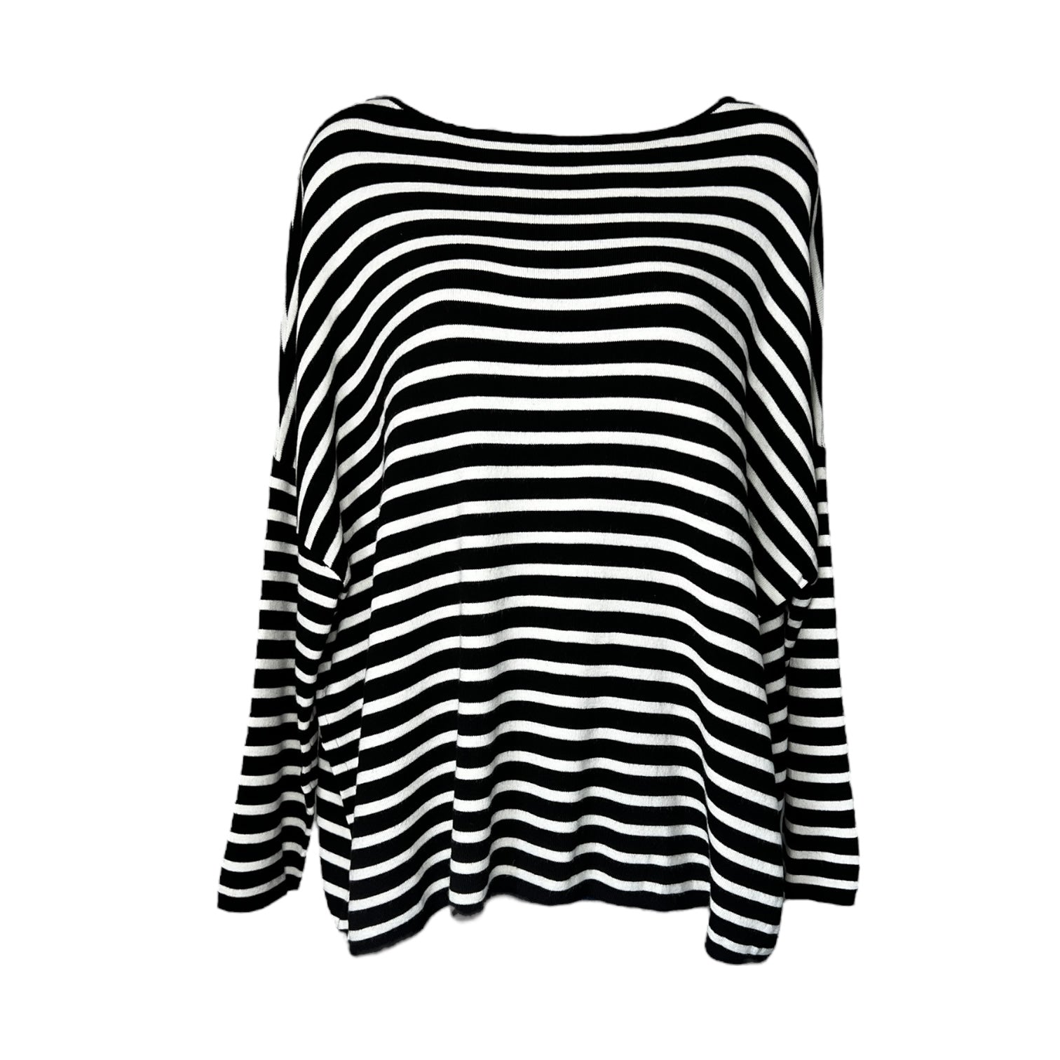 MaxMara Weekend Black & White Striped Knit Jumper – M/L