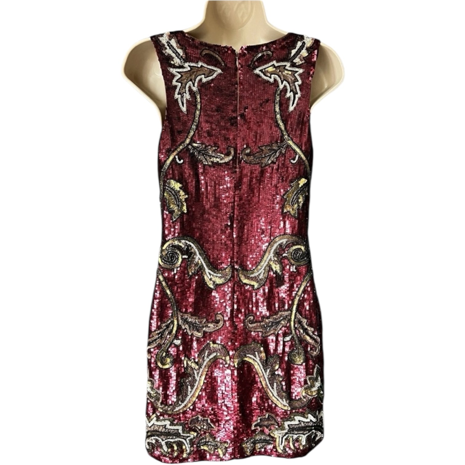 Needle & Thread Sheath Mini Dress – Gilded, UK10 – pre-loved