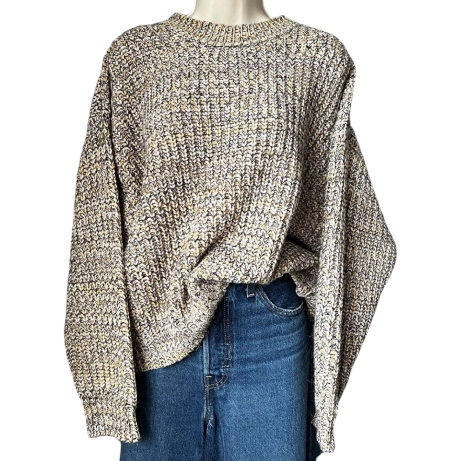 The Great Chunky Oversized Alpaca-Blend Jumper – Melange, US0 – pre-loved