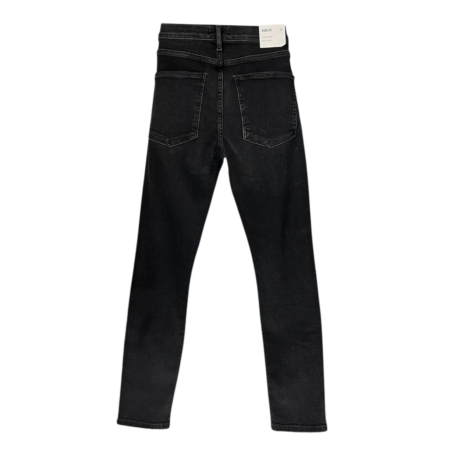 AGOLDE Sophie Ankle Mid Rise Jeans – Dark Room Wash, Size 30