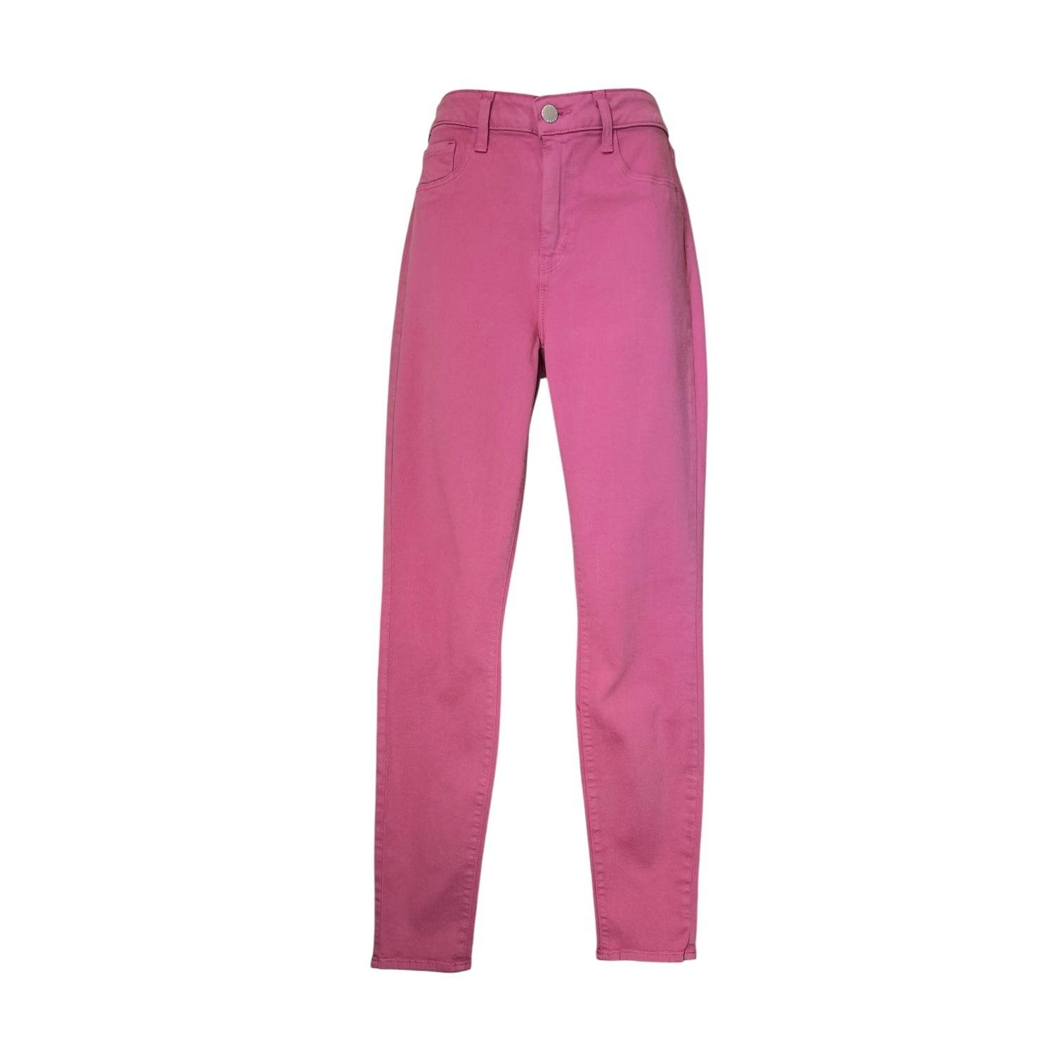 L’Agence Marguerite High Rise Skinny Jeans – Pink Stretch Slim, W28 L30 – pre-loved
