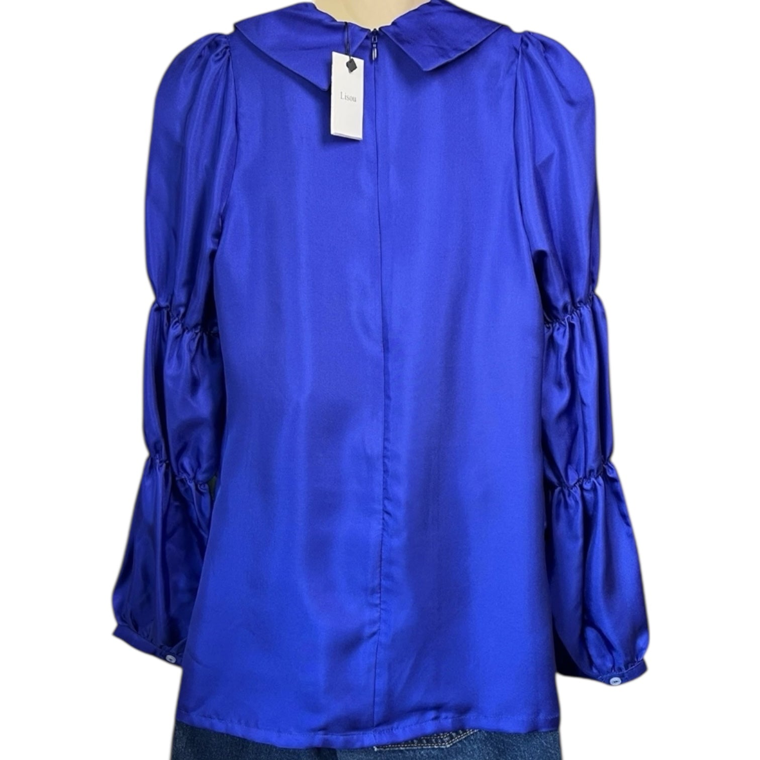 Lisou Ines Silk Blouse – Peter Pan Collar, UK6