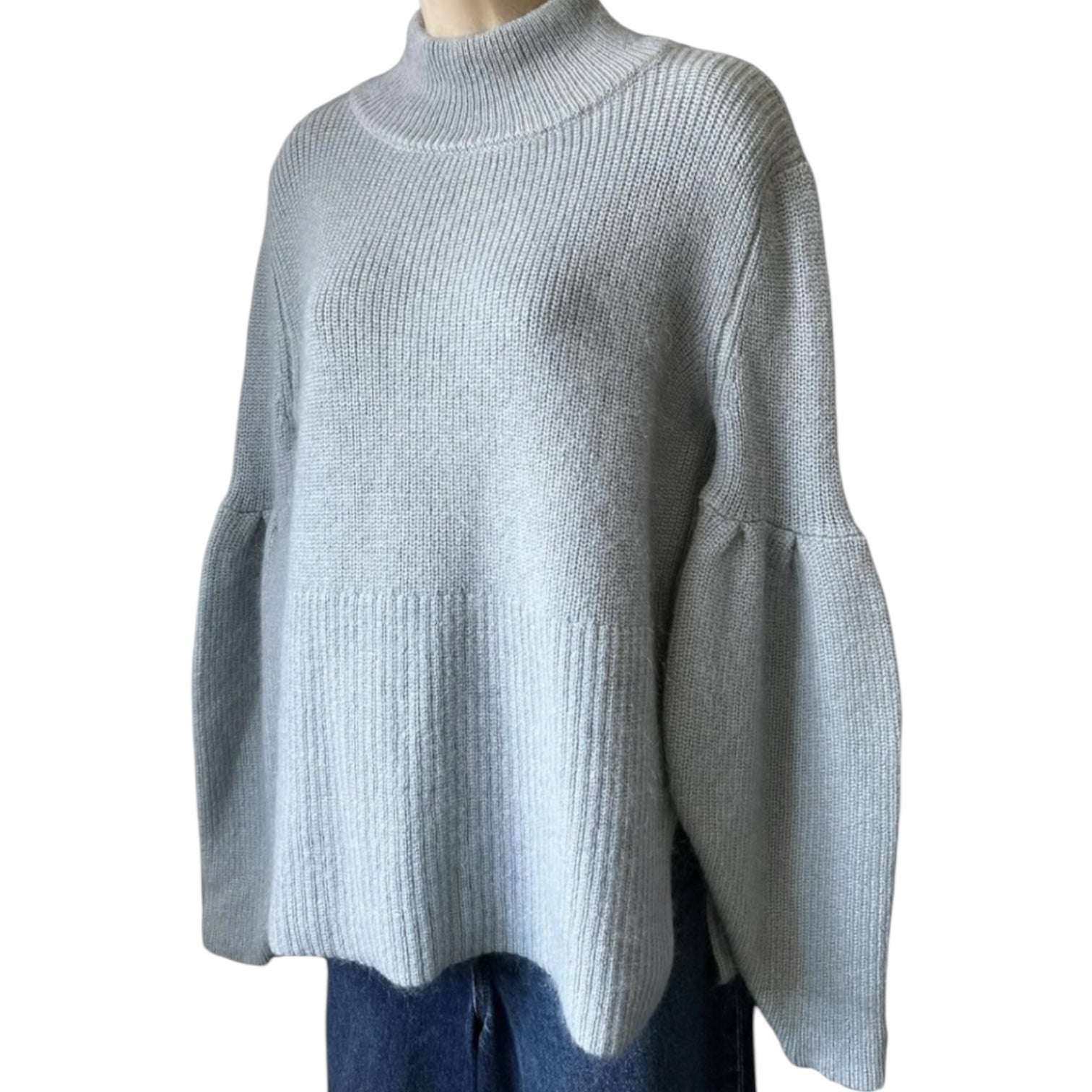 Viktoria & Woods Chunky Mohair-Blend Oversized Jumper – High Neck, UK 6–8 – pre-loved