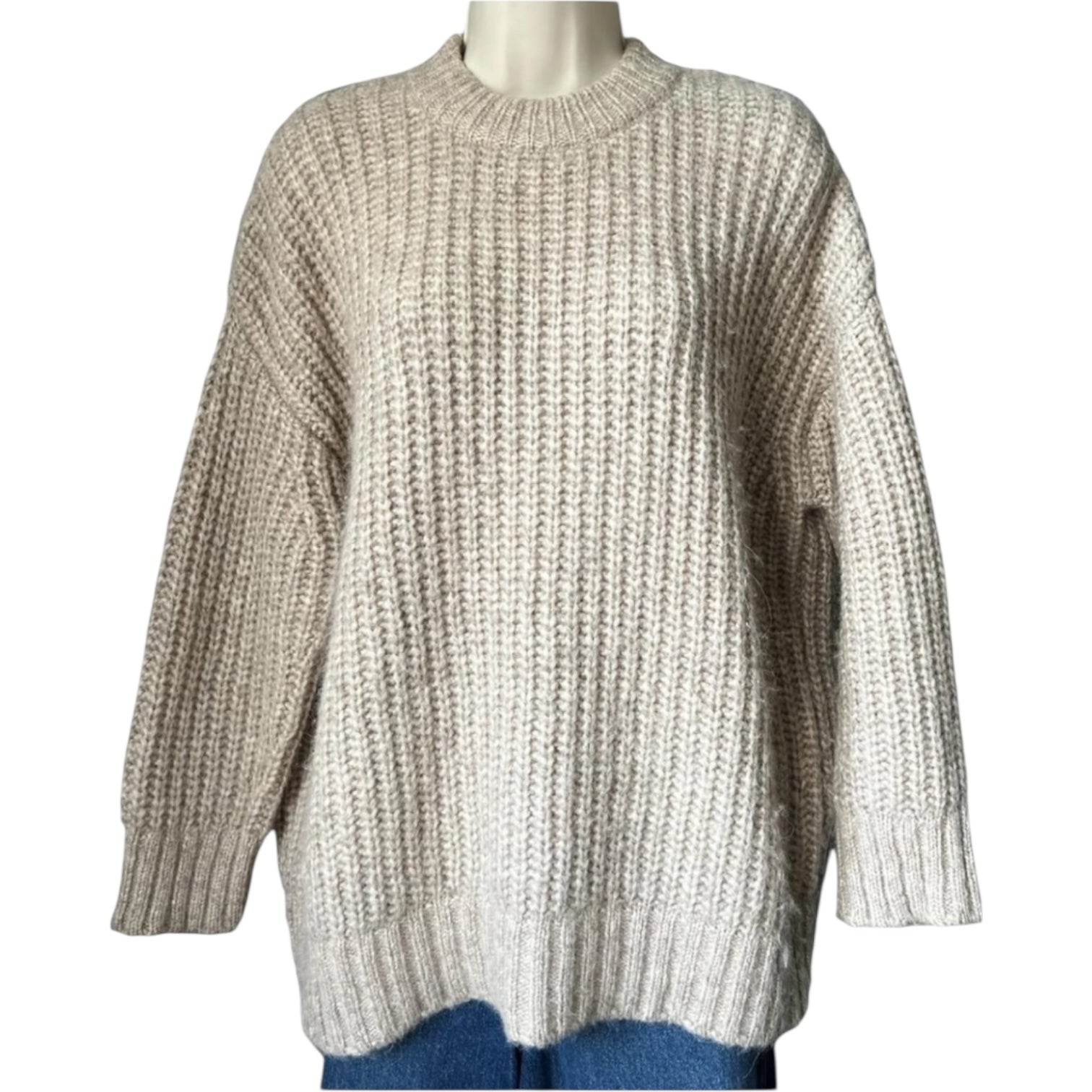 Jenni Kayne Oversized Alpaca Knit Jumper – Cocoon Silhouette, Size XXS – pre-loved
