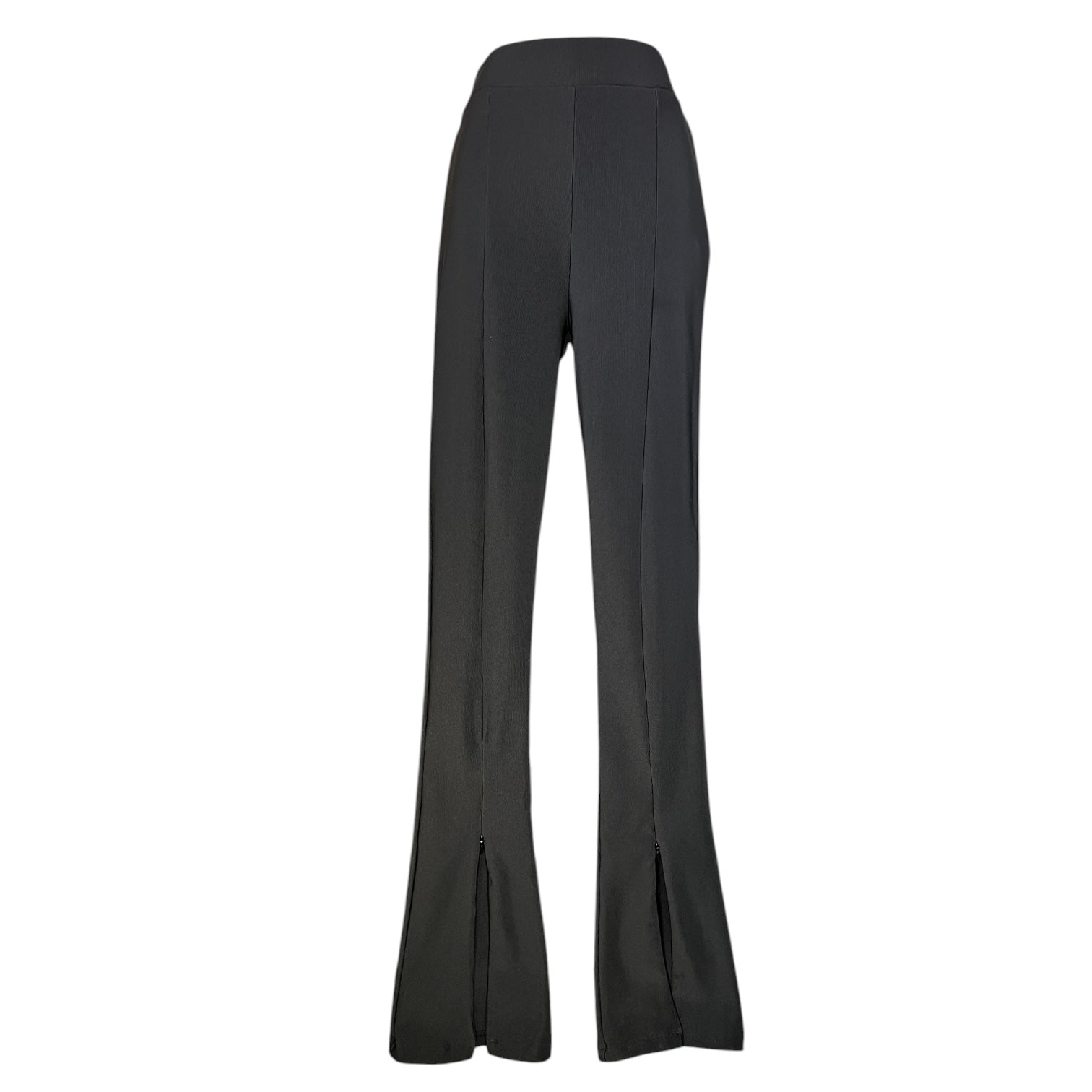Remain Birger Christensen Ribbed Zip-Cuff Leggings Trousers – Black, EU38 (UK10)
