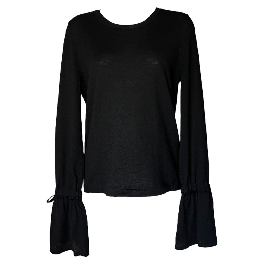 P.A.R.O.S.H. Flare Sleeve Wool Sweater – Tie Detail, Size S