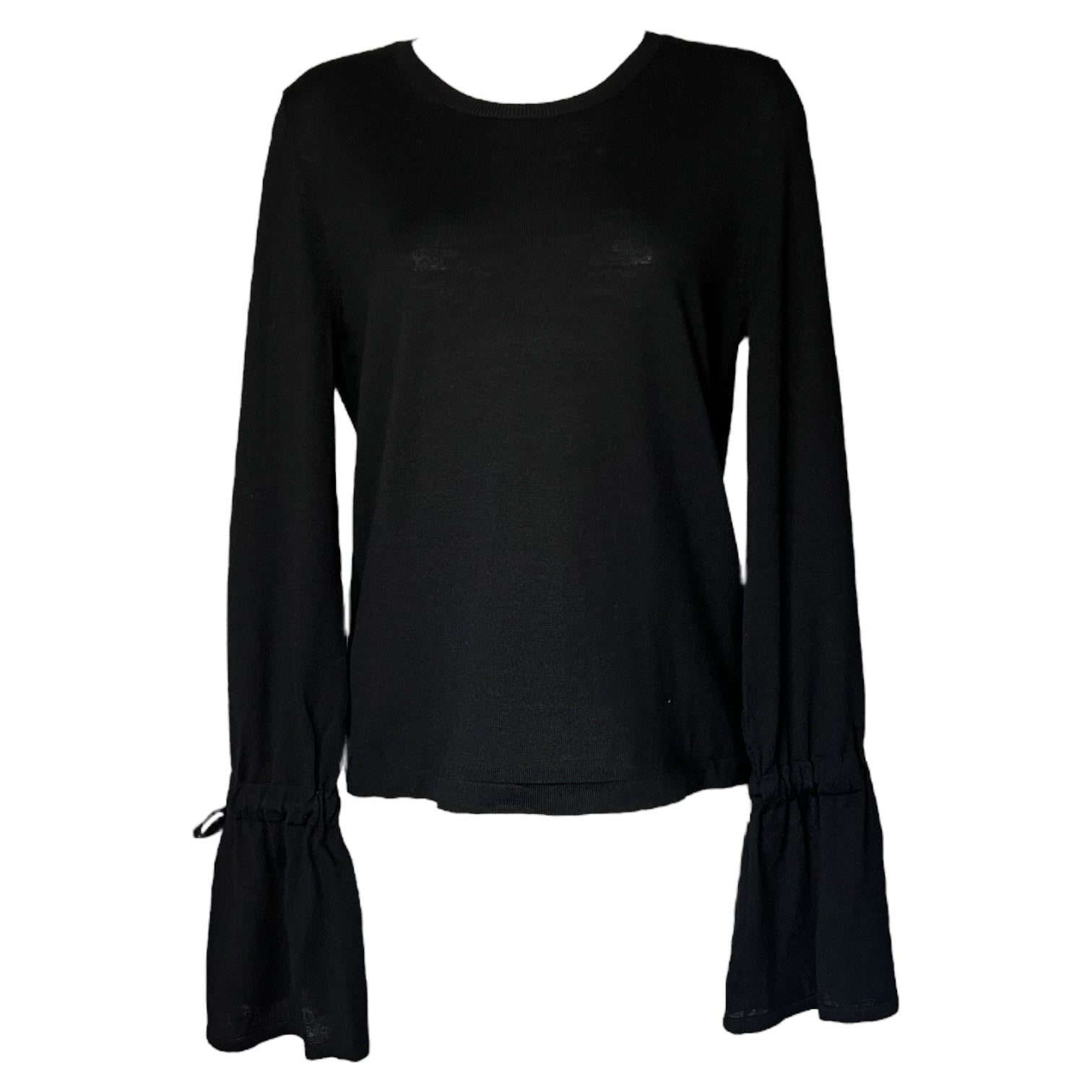 P.A.R.O.S.H. Flare Sleeve Wool Sweater – Tie Detail, Size S