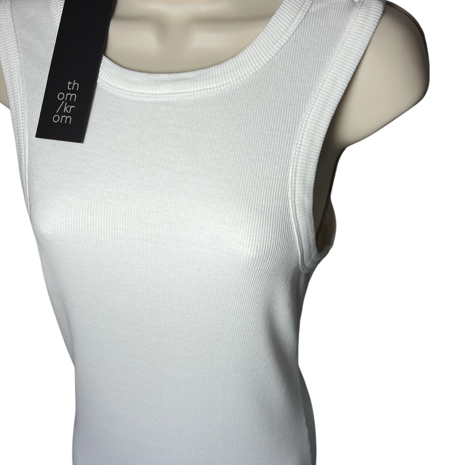 Thom Krom Ribbed Maxi Tank Dress – Off-White, L