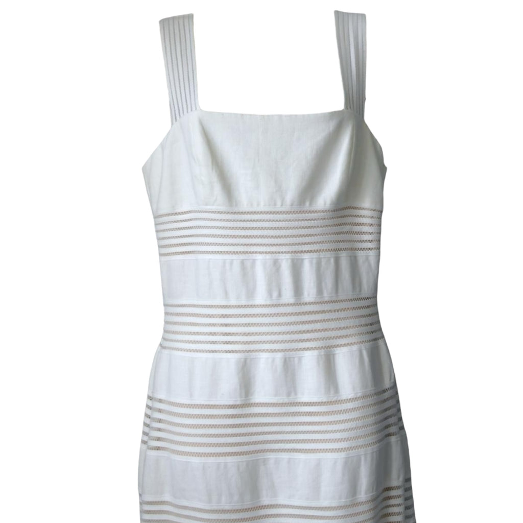 Zimmermann The Corsage Linen Orchid Belt Midi Dress – Sz 2 (UK12)