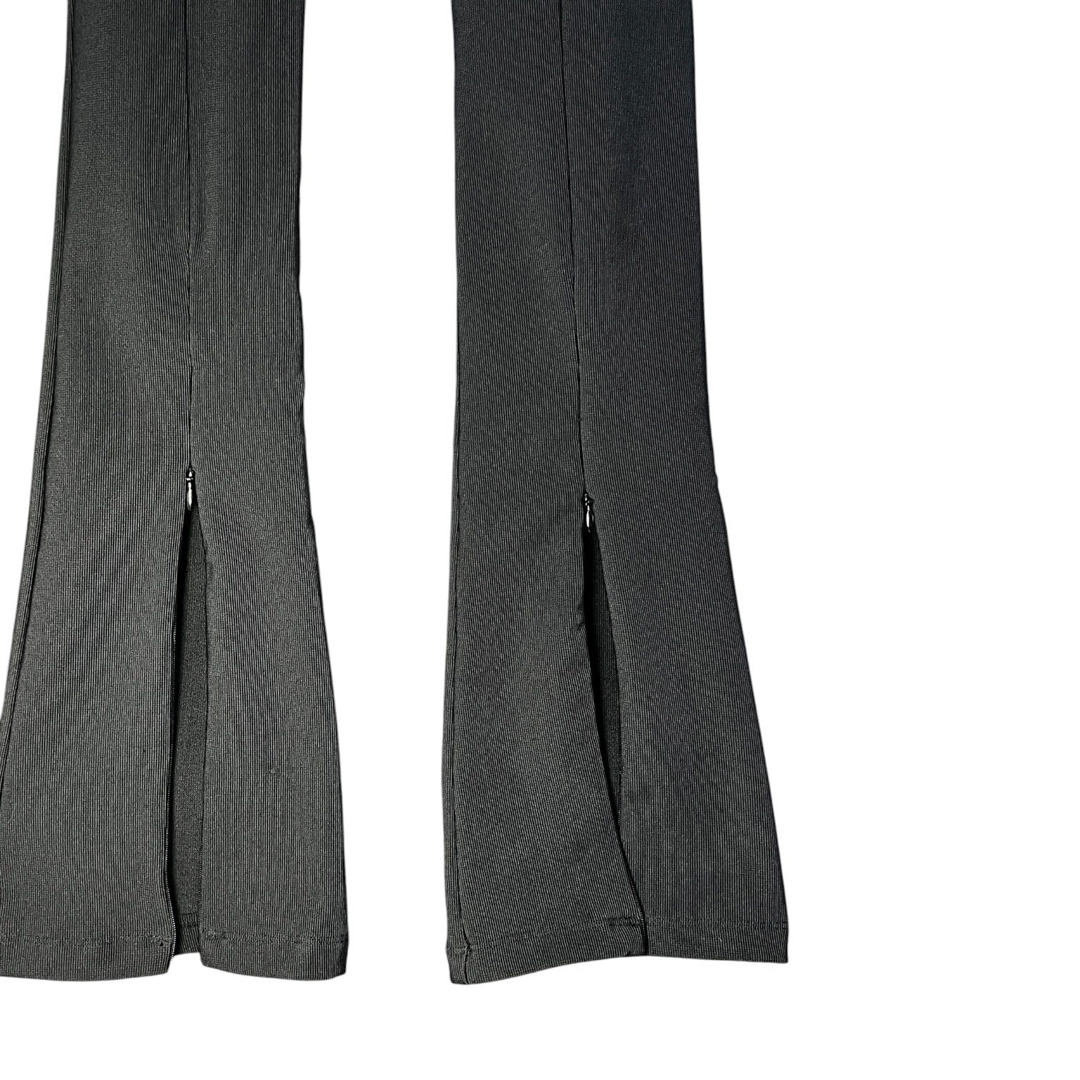 Remain Birger Christensen Ribbed Zip-Cuff Leggings Trousers – Black, EU38 (UK10)