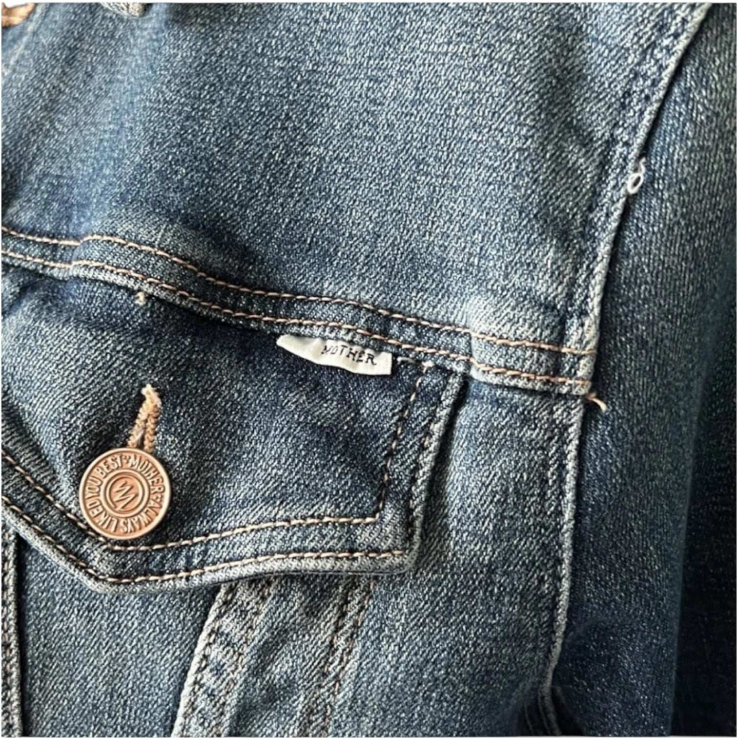 Mother Denim The Pocket Bruiser Jacket – Fitted, Size S – pre-loved