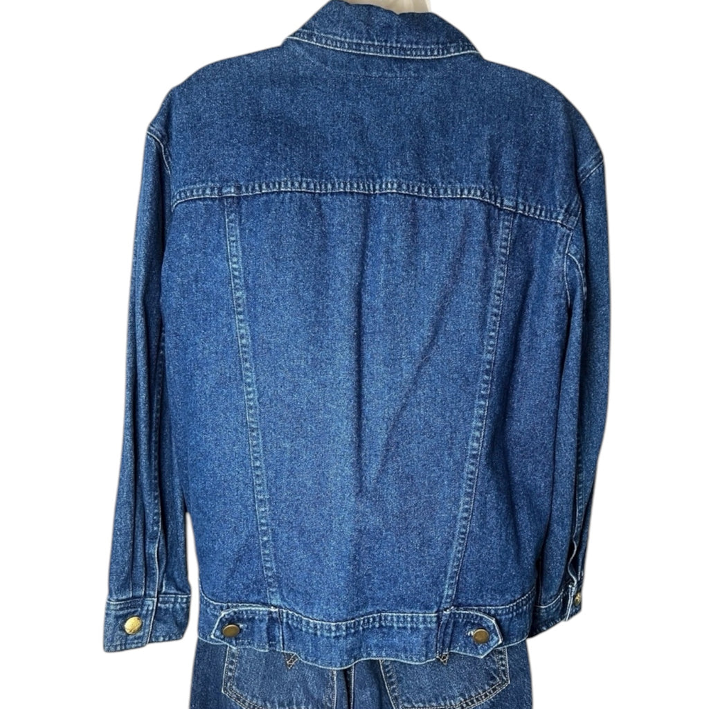 Vintage Escada Denim Chore Jacket – Western Quilted Liner, FR36