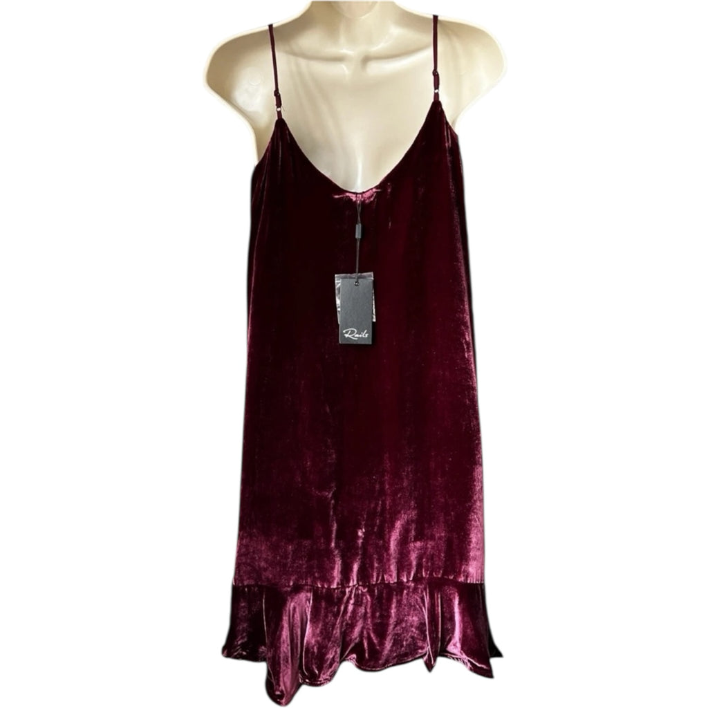 Rails Mini Velvet Slip Dress – Silk Blend, Size XS – pre-loved