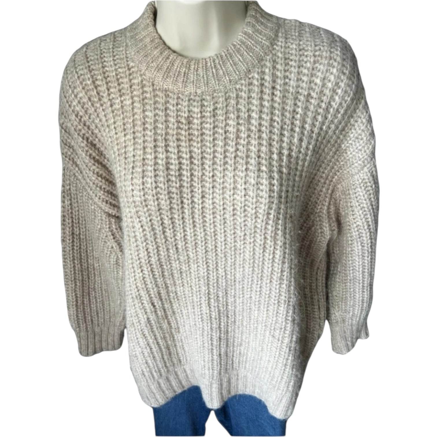 Jenni Kayne Oversized Alpaca Knit Jumper – Cocoon Silhouette, Size XXS – pre-loved