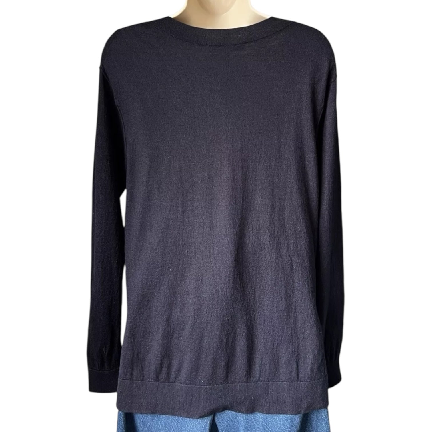 Dorothee Schumacher Wool-Silk Knit Jumper – Navy, Size 5 (XL) – pre-loved