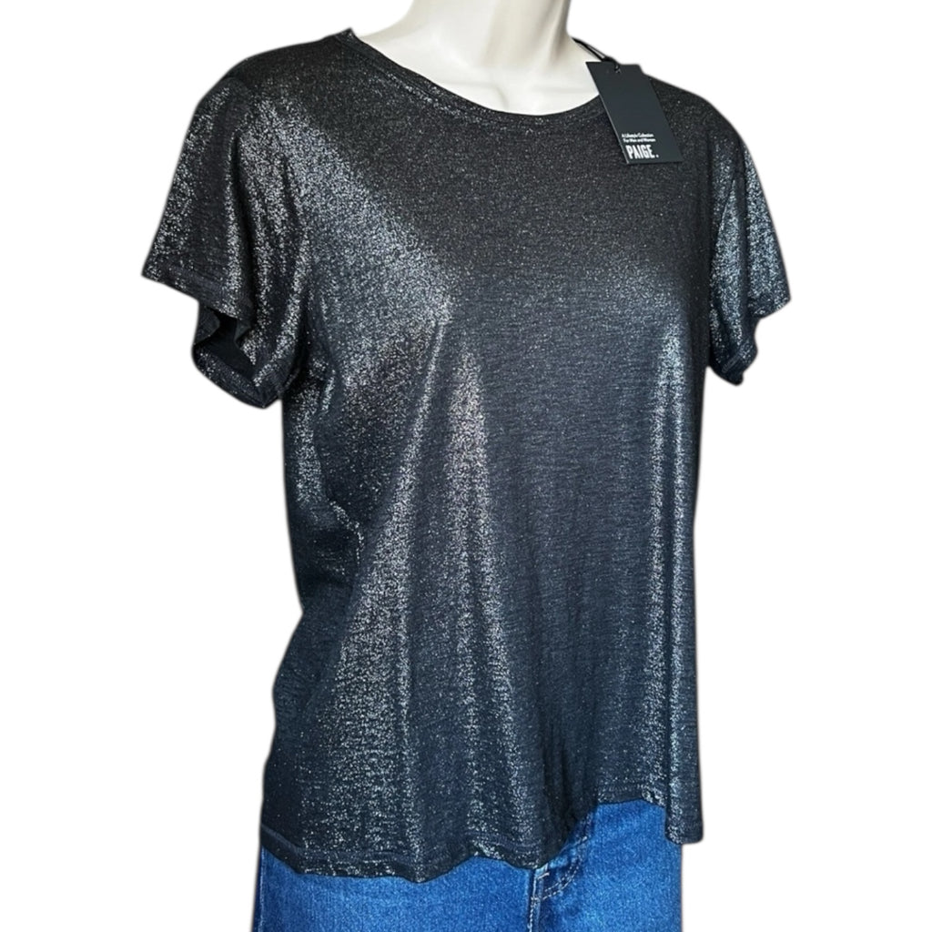 Paige Metallic Crew Neck T-Shirt - S