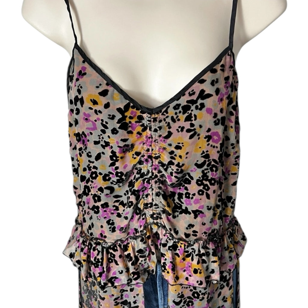 See By Chloé Silk Devoré Velvet Cami Top – FR34