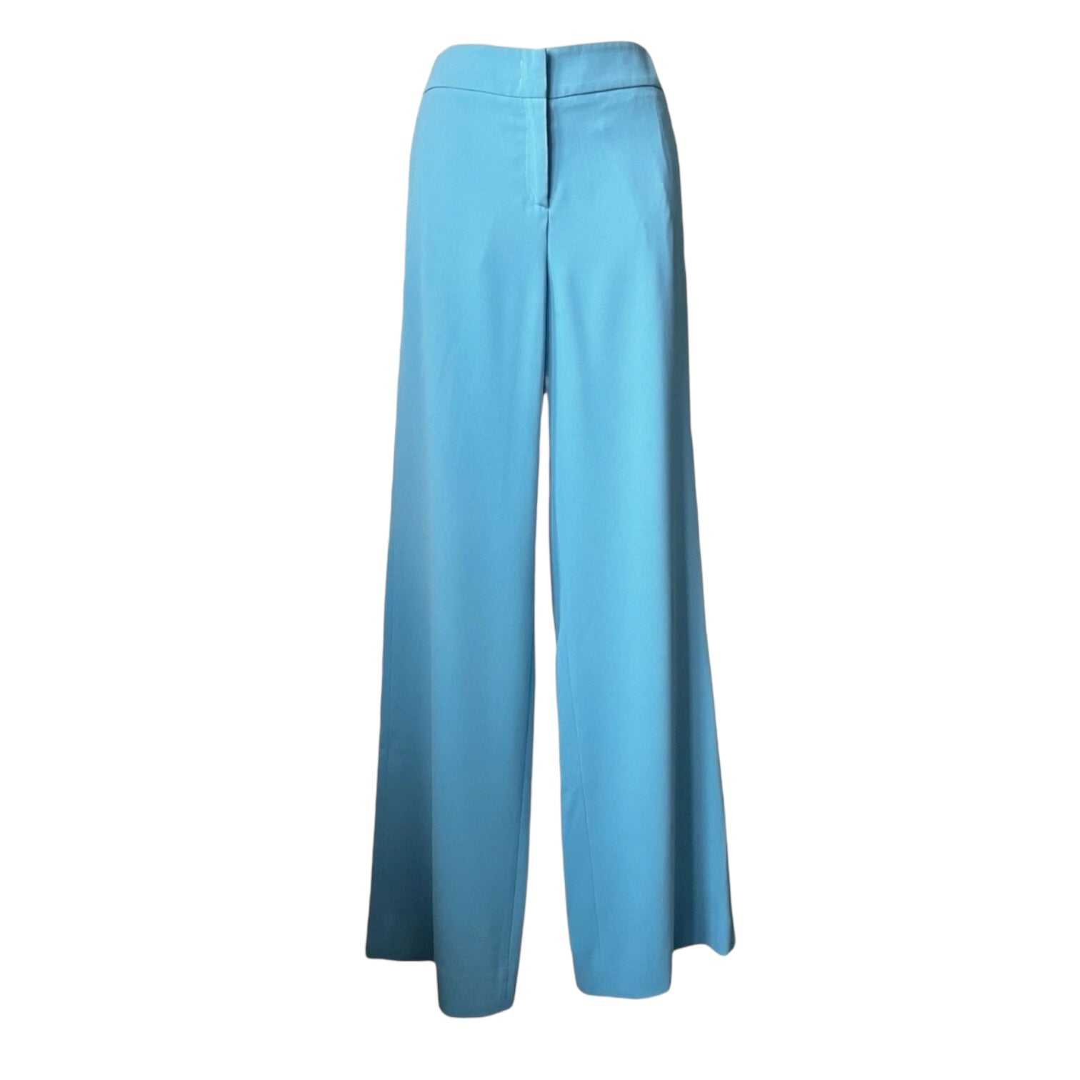 N°21 High-Waisted Crepe Trousers – Light Blue, IT36 (W27 L32) – pre-loved