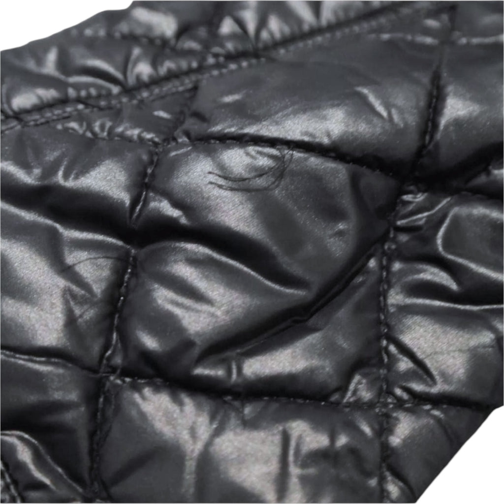 Burberry London Cropped Quilted Puffer Jacket – Black, Size S – pre-loved