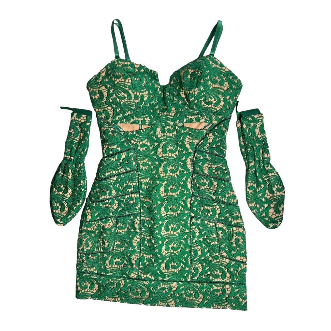 Self-Portrait Guipure Lace Mini Dress – Slip Style, Cut-Out, Fitted, UK 10 – pre-loved
