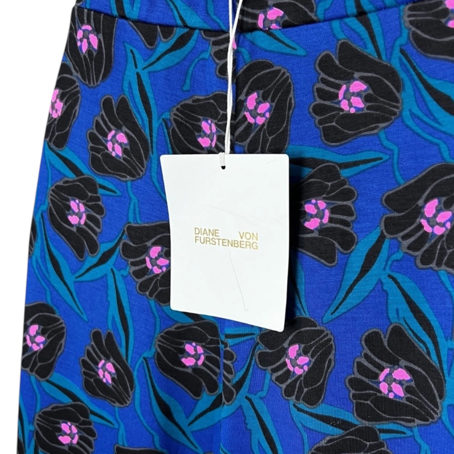 Diane von Furstenberg Brooklyn Fortune Vine Jersey Flared Pants – US8