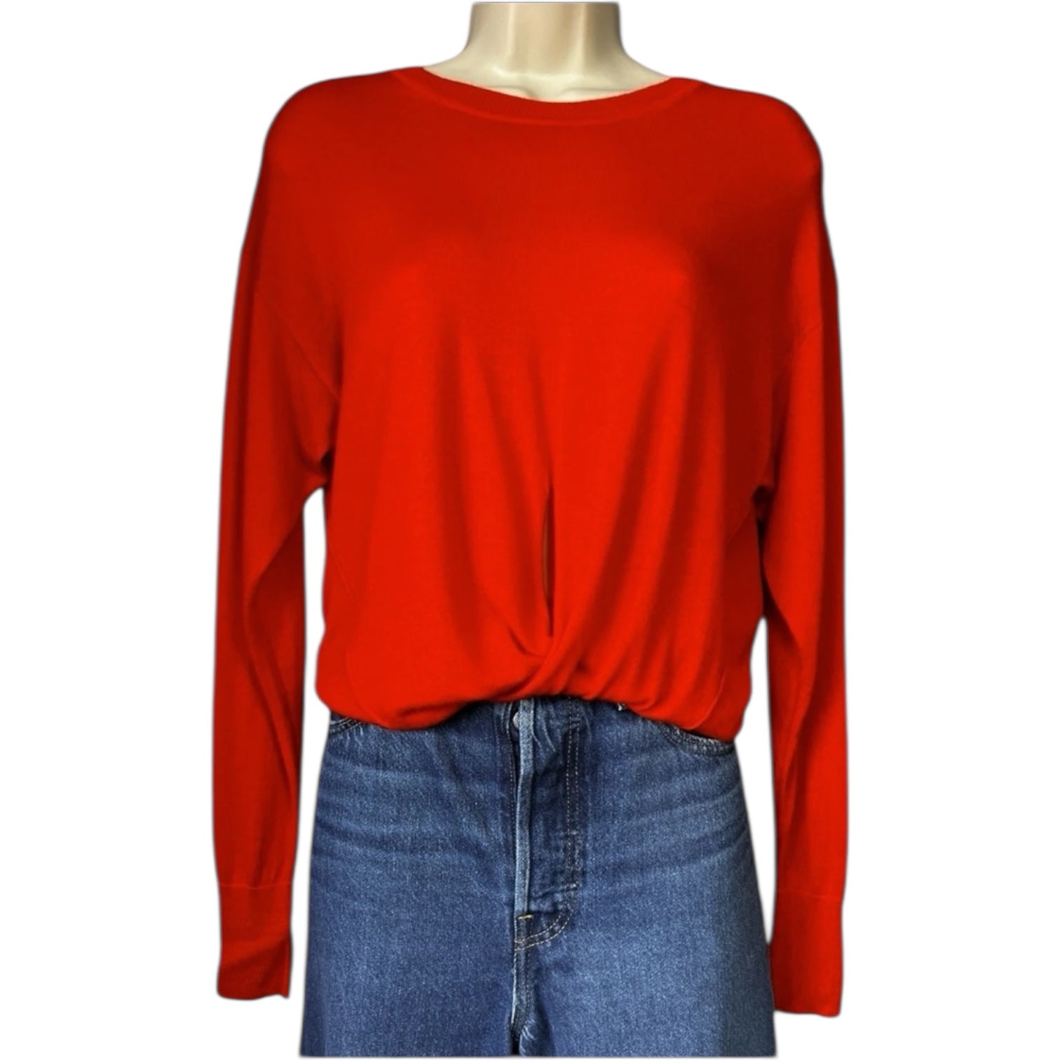 Isabel Marant Cashmere Silk Knit Jumper – Faux Wrap Sweater, FR36