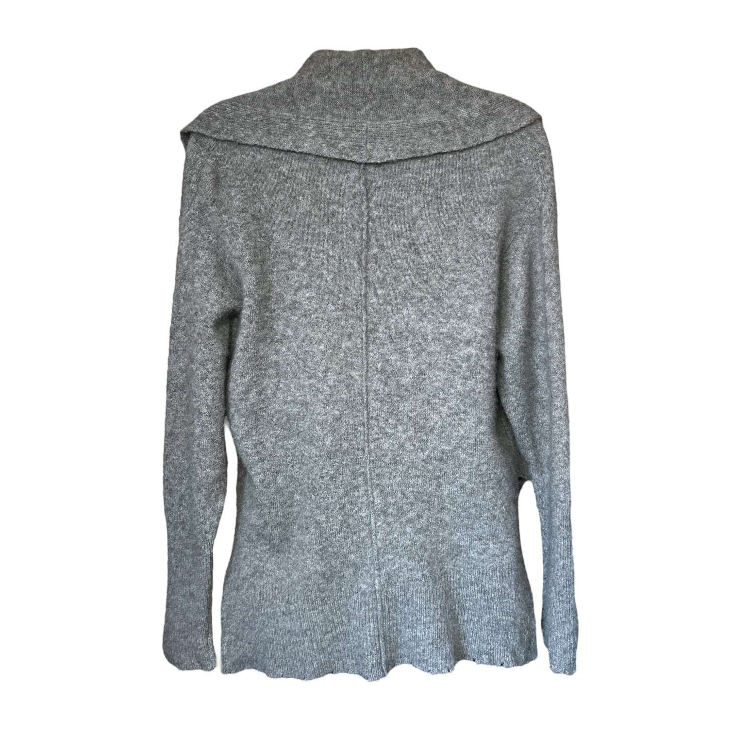 Zadig & Voltaire Eyelet Distressed Cashmere Cardigan – Open Front, Size XS/S – pre-loved