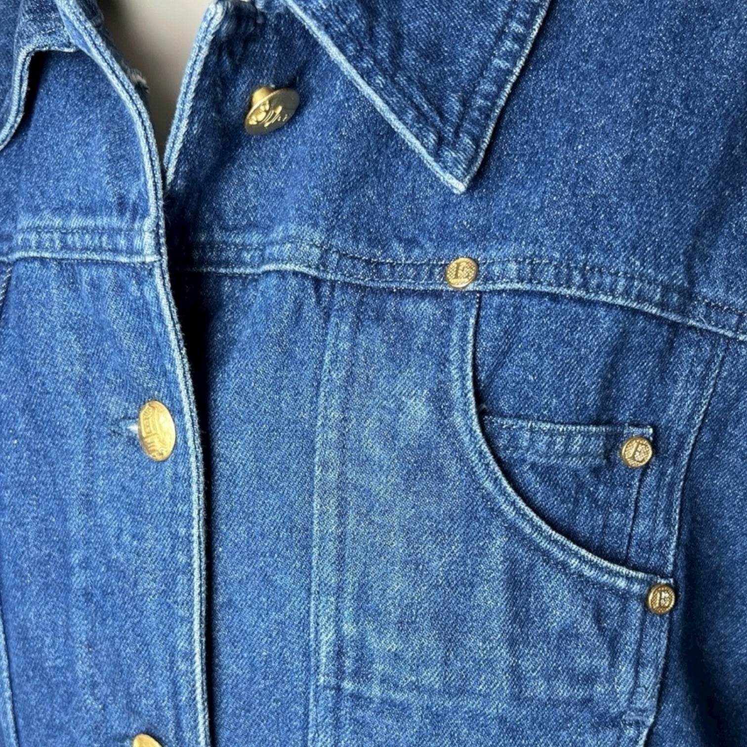 Vintage Escada Denim Chore Jacket – Western Quilted Liner, FR36